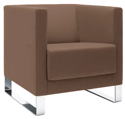 VELA - 1V, křeslo, látka VX EV 2 - látka kapučíno